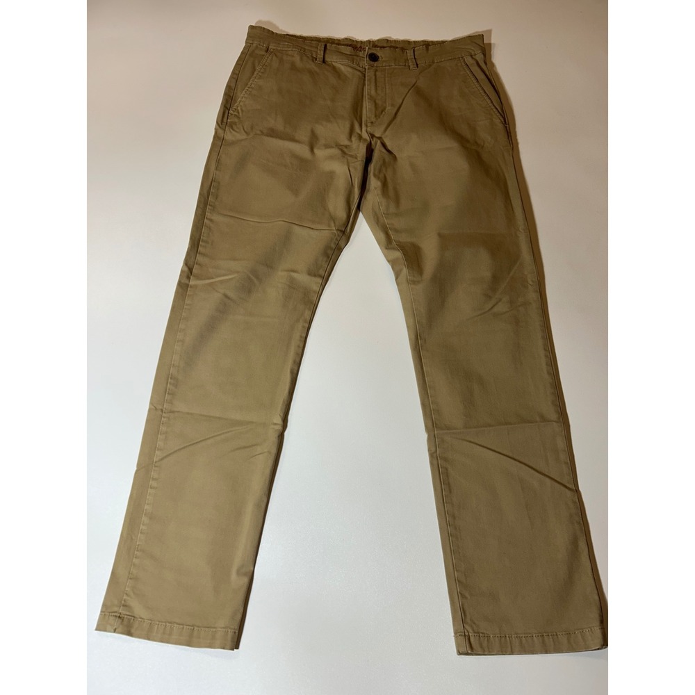 Weatherproof Vintage Chino Pants Mens 33x32 Khaki Excellent Straight Leg Cotton